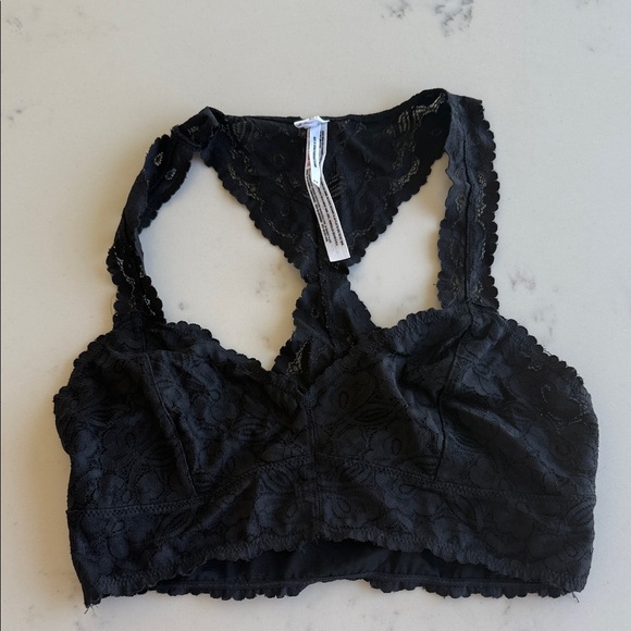 Intimately By Free People Other - NWOT Free People Black Lace Racerback Bralette